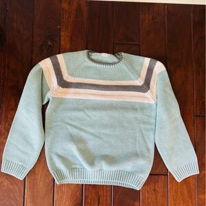Kids Mint Green and Cream Sweater
